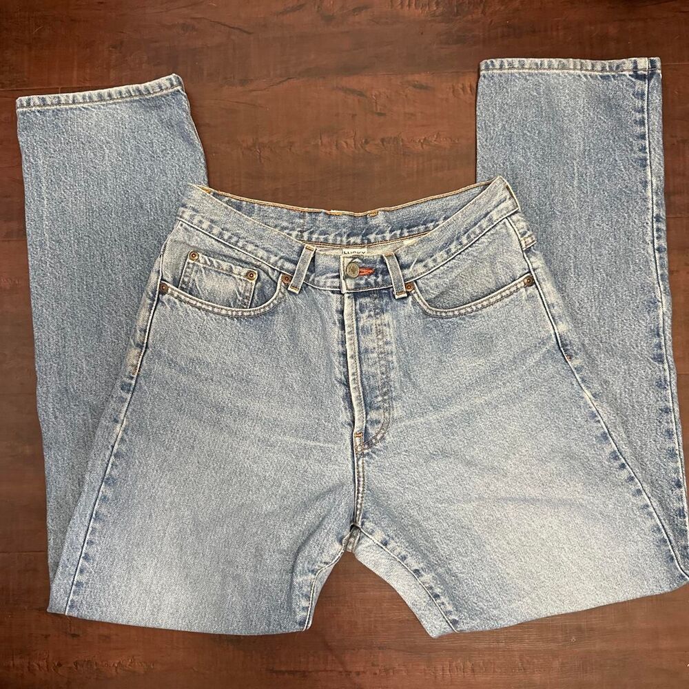 Vintage Denim, Lucky Brand Women's Blue Dungarees, Size 10